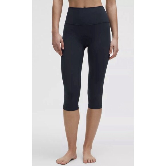 lululemon athletica Pants - Authentic Lululemon Align HR Crop 21” True Navy Size 20 NWT Capri Leggings